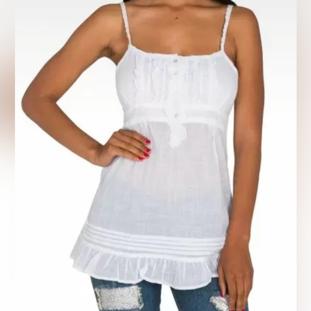 NWT Standards & Practices Mimi Tunic Camisol Top Women's Small White